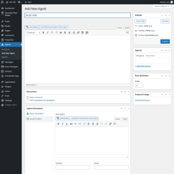 Page screenshot: Agents → Add New Agent