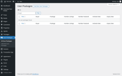 Page screenshot: User Packages