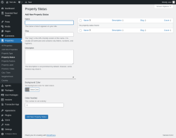 Page screenshot: Properties → Property Status