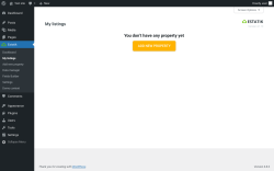 Page screenshot: Estatik → My listings