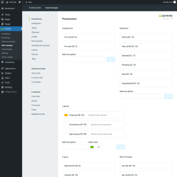 Page screenshot: Estatik → Data manager