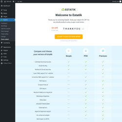 Page screenshot: Demo content ‹ Test site — WordPress