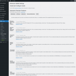Page screenshot: Settings → Ethereum Wallet → Advanced Blockchain