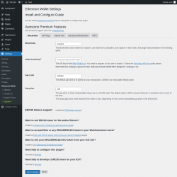 Page screenshot: Settings → Ethereum Wallet