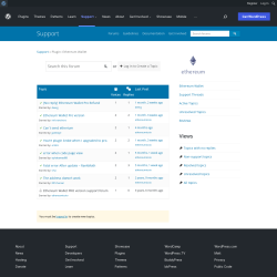 Page screenshot: Settings → Support Forum