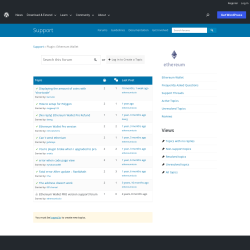 Page screenshot: Settings → Support Forum