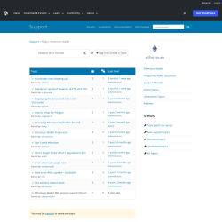 Page screenshot: Settings → Support Forum