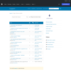 Page screenshot: Settings → Support Forum