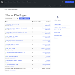 Page screenshot: Settings → Support Forum