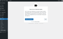 Page screenshot: Ethereum Wallet Settings ‹ Test site — WordPress