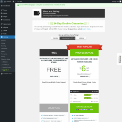Page screenshot: Settings → Upgrade  ➤