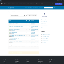 Page screenshot: Settings → Support Forum