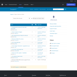 Page screenshot: Settings → Support Forum