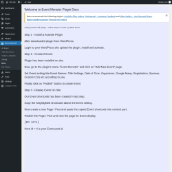 Page screenshot: Event Monster &rarr; Docs
