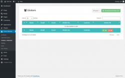 Page screenshot: Event Monster &rarr; Visitors / Attendee