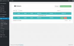 Page screenshot: Event Monster &rarr; Visitors / Attendee