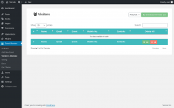 Page screenshot: Event Monster &rarr; Visitors / Attendee