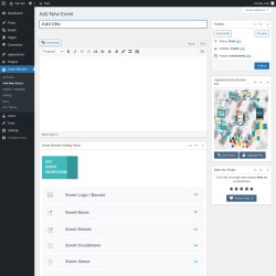 Page screenshot: Event Monster &rarr; Add New Event