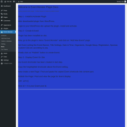 Page screenshot: Event Monster &rarr; Docs