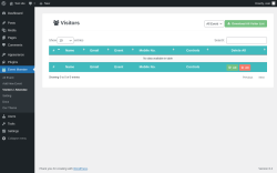 Page screenshot: Event Monster &rarr; Visitors / Attendee