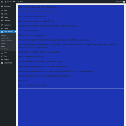 Page screenshot: Event Monster &rarr; Docs