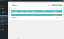 Page screenshot: Event Monster &rarr; Visitors / Attendee