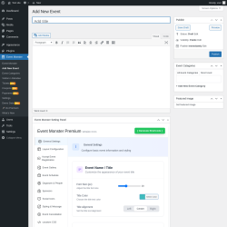 Page screenshot: Event Monster &rarr; Add New Event