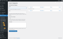 Page screenshot: Event Monster &rarr; Event Categories