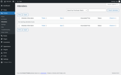 Page screenshot: Tickets → Attendees