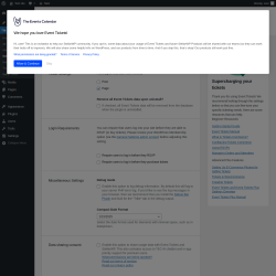 Page screenshot: Tickets → Settings