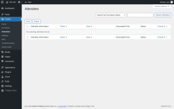 Page screenshot: Tickets &rarr; Attendees