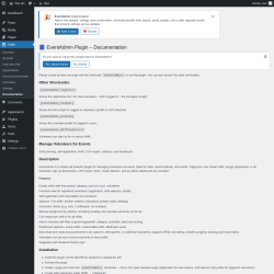 Page screenshot: Shifts &rarr; Documentation
