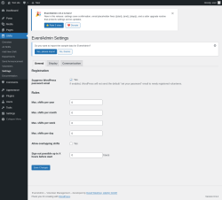 Page screenshot: Shifts &rarr; Settings