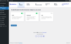 Page screenshot: Eventful For Elementor &lsaquo; Test site &mdash; WordPress