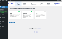 Page screenshot: Eventful For Elementor &lsaquo; Test site &mdash; WordPress