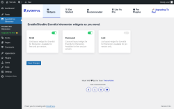 Page screenshot: Eventful For Elementor &lsaquo; Test site &mdash; WordPress