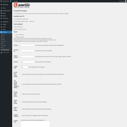 Page screenshot: Settings → Eventilla Settings