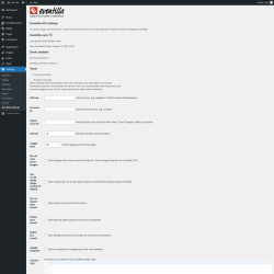 Page screenshot: Settings → Eventilla Settings