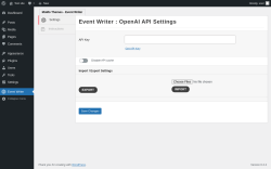 Page screenshot: Event Writer