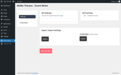 Page screenshot: Event Writer