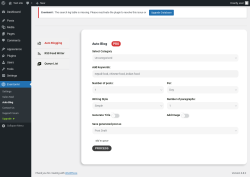 Page screenshot: EventonAI → Auto Blog