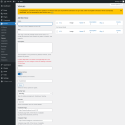 Page screenshot: Events → Venues
