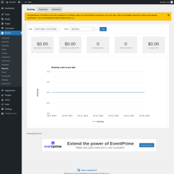 Page screenshot: Events → Reports