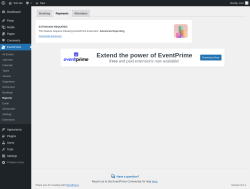 Page screenshot: EventPrime → Reports → Payments