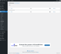 Page screenshot: EventPrime → Performers