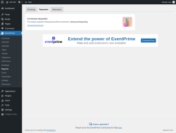 Page screenshot: EventPrime → Reports → Payments