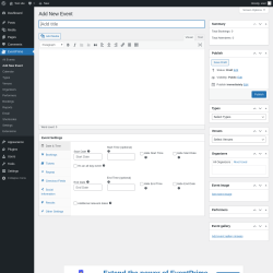 Page screenshot: EventPrime → Add New Event