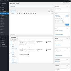 Page screenshot: EventPrime → Add New Event