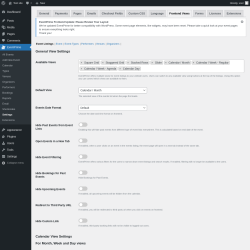 Page screenshot: EventPrime → Settings → Frontend Views