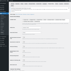 Page screenshot: EventPrime → Settings → Frontend Views